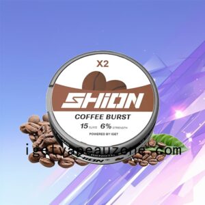 Flavors IGET SHION X2 Oral Nicotine Pouch Indulge Your Taste Buds Coffee Burst