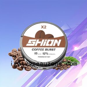 Flavors IGET SHION X2 Oral Nicotine Pouch Indulge Your Taste Buds Coffee Burst