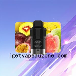 Nicotine Free IGET Bar Plus Pod with 6000 Puffs Extended Enjoyment Passion Fruit Kiwi Guava