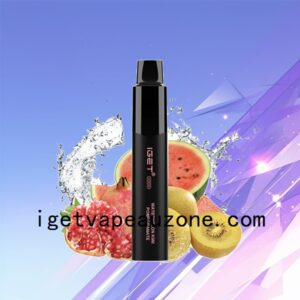 Nicotine Free IGET Legend Disposable Vape 4000 Puffs Smooth Experience Watermelon Kiwi Pomegranate