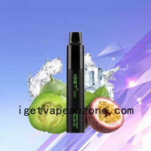 Nicotine Free IGET Legend Disposable Vape 4000 Puffs Smooth Experience Passion Fruit Melon Ice