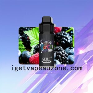 IGET Bar Plus Disposable Vape 6000 Puffs Ultimate Vaping Experience in Multiple Flavors Black Forest (NEW)