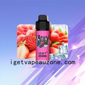 IGET Bar Plus Disposable Vape 6000 Puffs Ultimate Vaping Experience in Multiple Flavors Strawberry Watermelon Ice