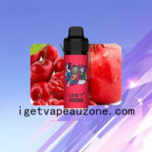 IGET Bar Plus Disposable Vape 6000 Puffs Ultimate Vaping Experience in Multiple Flavors Cherry Pomegranate