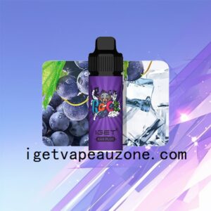 IGET Bar Plus Disposable Vape 6000 Puffs Ultimate Vaping Experience in Multiple Flavors Grape Ice