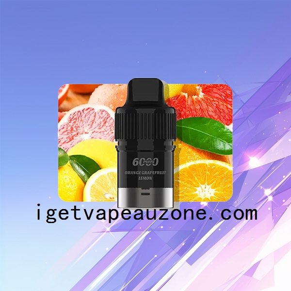 IGET Bar Plus Pod Disposable Vape for Enhanced Flavor Orange Grapefruit Lemon