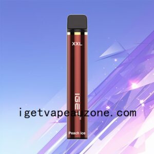 IGET XXL Nicotine Free Disposable Vape 1800 Puffs Guilt Free Pleasure Peach Ice