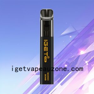 IGET King Disposable Vape 2600 Puffs Royal Taste Mango Bomb