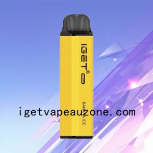 IGET Mega Disposable Vape 3000 Puffs Big Flavor Big Clouds Banana Ice