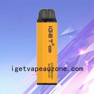 IGET Mega Disposable Vape 3000 Puffs Big Flavor Big Clouds Strawberry Banana