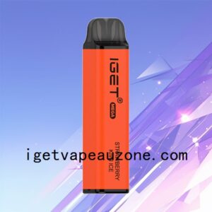 IGET Mega Disposable Vape 3000 Puffs Big Flavor Big Clouds Strawberry Kiwi Ice