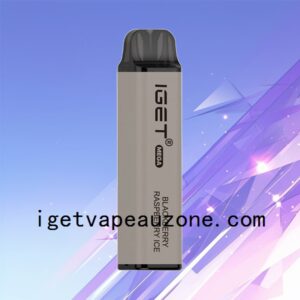 IGET Mega Disposable Vape 3000 Puffs Big Flavor Big Clouds Blackberry Raspberry Ice