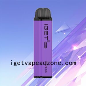 IGET Mega Disposable Vape 3000 Puffs Big Flavor Big Clouds Grape Ice