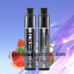 Premium IGET HOT Disposable Vape 5500 Puffs Heat Up Your Vaping Strawberry Watermelon Ice