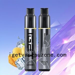 Premium IGET HOT Disposable Vape 5500 Puffs Heat Up Your Vaping Mango Ice