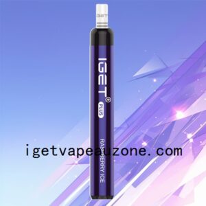 New IGET Plus Disposable Vape 1200+ Puffs Raspberry Ice